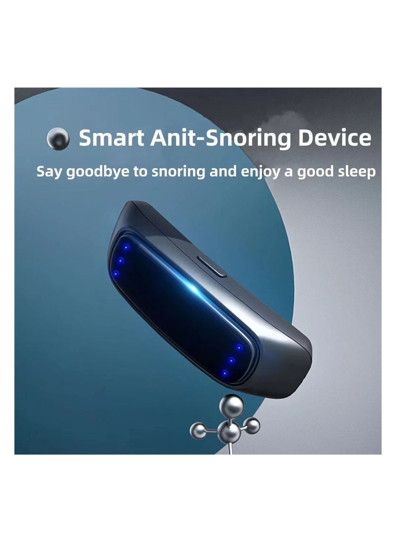 SYOSI - Electric Stop Snoring Device, Smart Throat Snoring Device, Hanging Ears Portable USB Snore Stopper with Pulse Assistance Technology, Relieve Snoring Portable Rechargeable Good Sleep Aid Retainer - Image 1