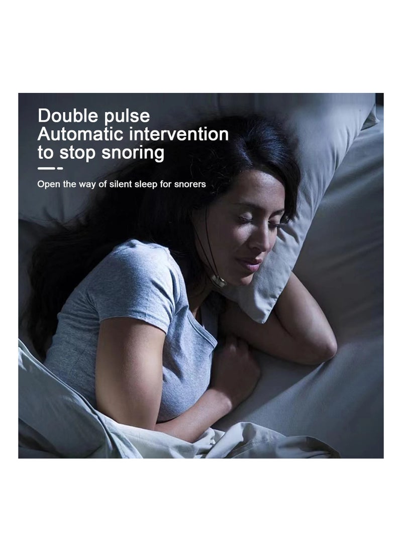 SYOSI - Electric Stop Snoring Device, Smart Throat Snoring Device, Hanging Ears Portable USB Snore Stopper with Pulse Assistance Technology, Relieve Snoring Portable Rechargeable Good Sleep Aid Retainer - Image 1