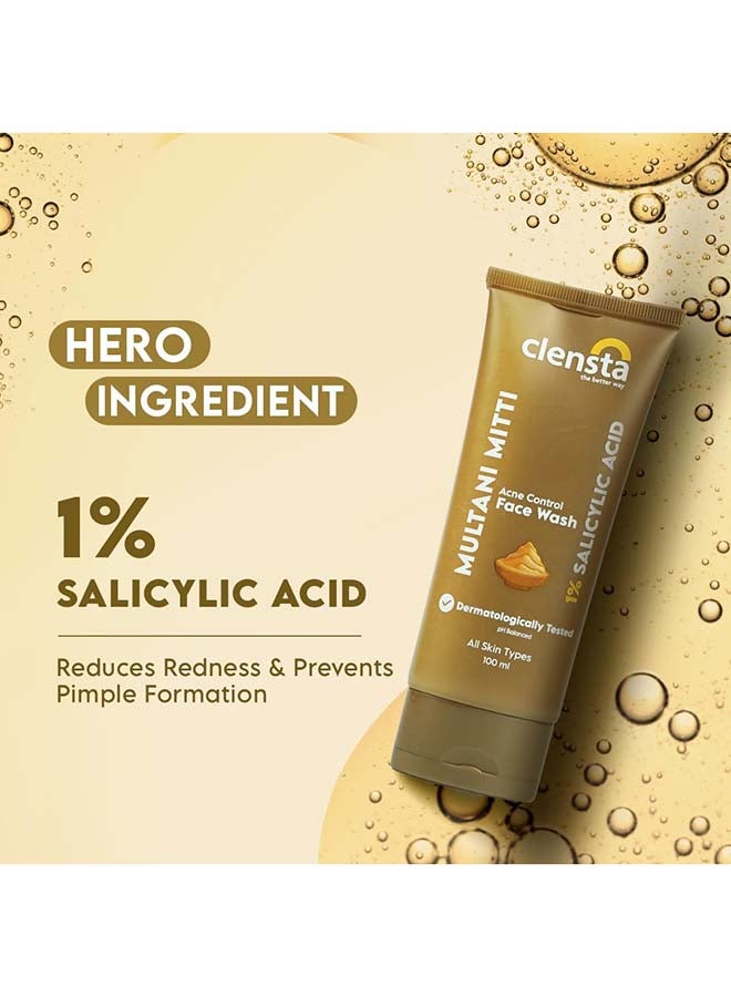 Clensta غسول وجه للتحكم في حب الشباب من مولتاني ميتتي - Image 3