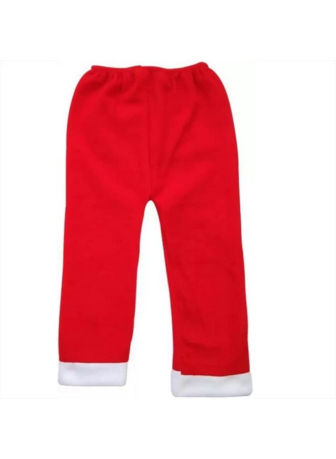 FancyDressWale Polyester Santa Claus Baby Boys Christmas Dress Unisex With Cap And Bag (6 Months - 12 Months),Red - Image 2