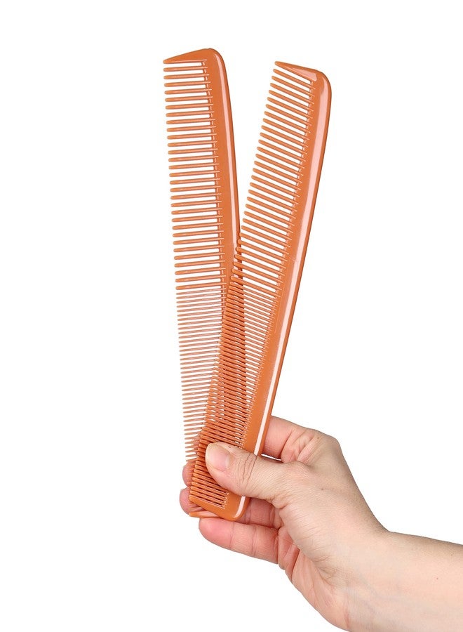 Styling Gear #303 Wide Tooth Comb Hair Detangling Comb Styling For Women, Men, Hair Stylists, Hair Comb, Wide Teeth Combs Fine Tooth Clipper Combs. 2 Piece (Tan) - Image 1