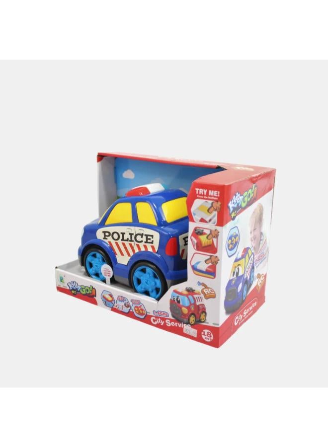 DHTRC10427J\City Service Police 19Cm 4Ch R/C Car - Image 2