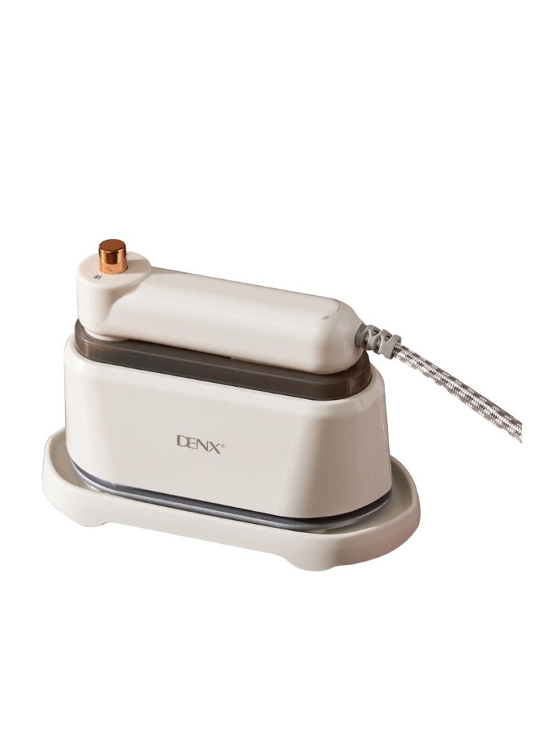 Denx Portable Rotating Steam Iron for Clothes, for Travel, Home and Dorm, Foldable Wrinkle Remover, 1200W, with Brush and 180ml Tank, Vertical and Horizontal Ironing - Image 1
