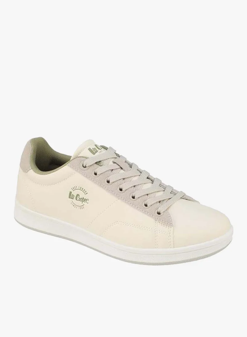 Lee Cooper BEIGE Lace-Up Ankle School Sneakers for Women | Best Price UAE