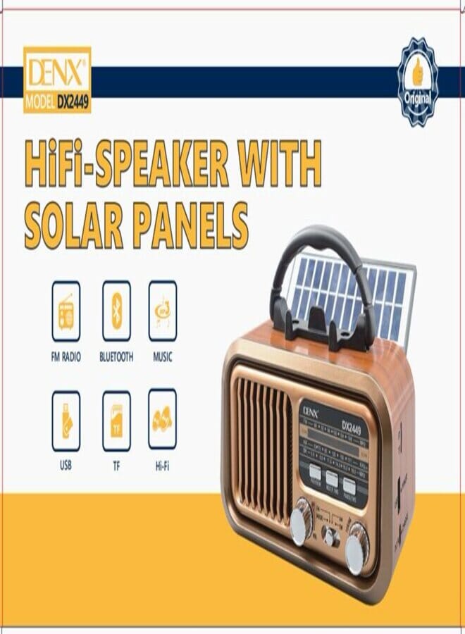 Denx Denx HiFi-Speaker With Solar Panels DX2449