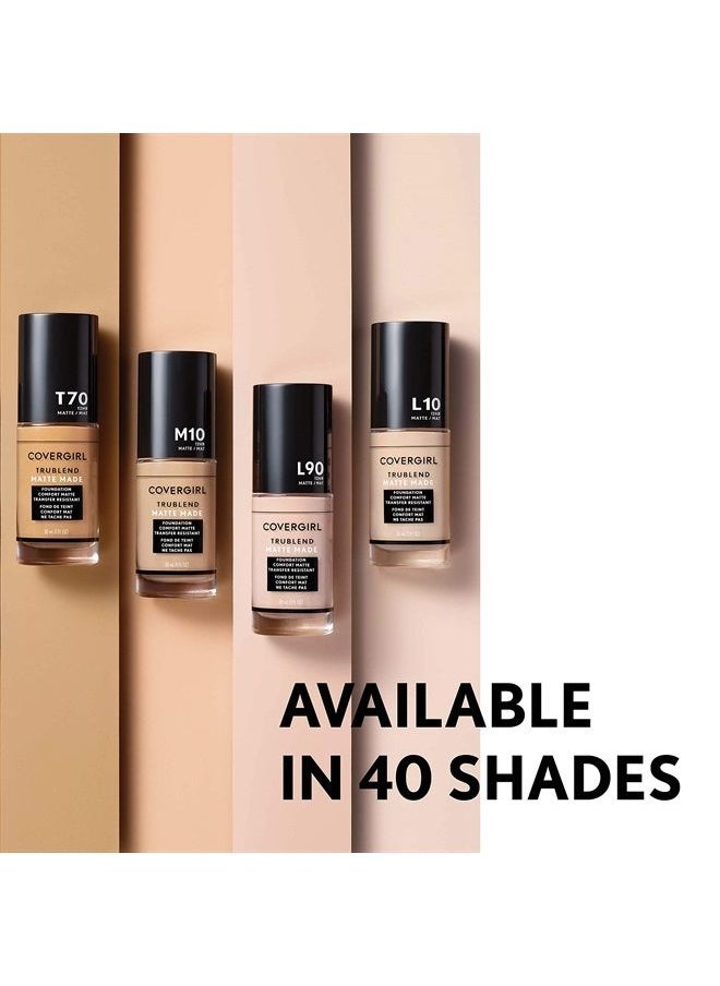 CoverGirl - TruBlend Matte Made Liquid Foundation, Warm Honey - Image 1
