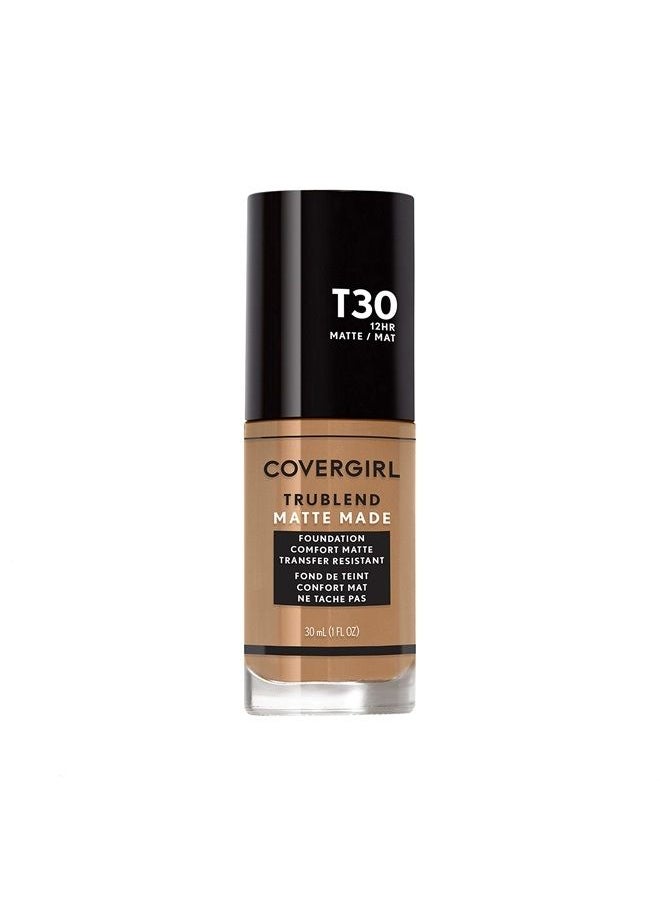 CoverGirl TruBlend Matte Made Liquid Foundation, Warm Honey  - Image 1