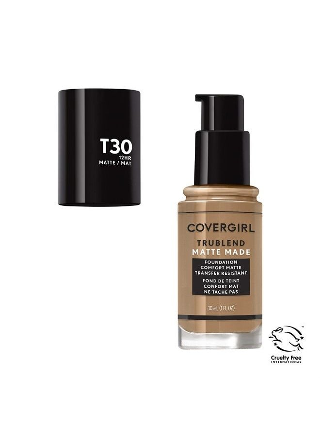CoverGirl TruBlend Matte Made Liquid Foundation, Warm Honey  - Image 2