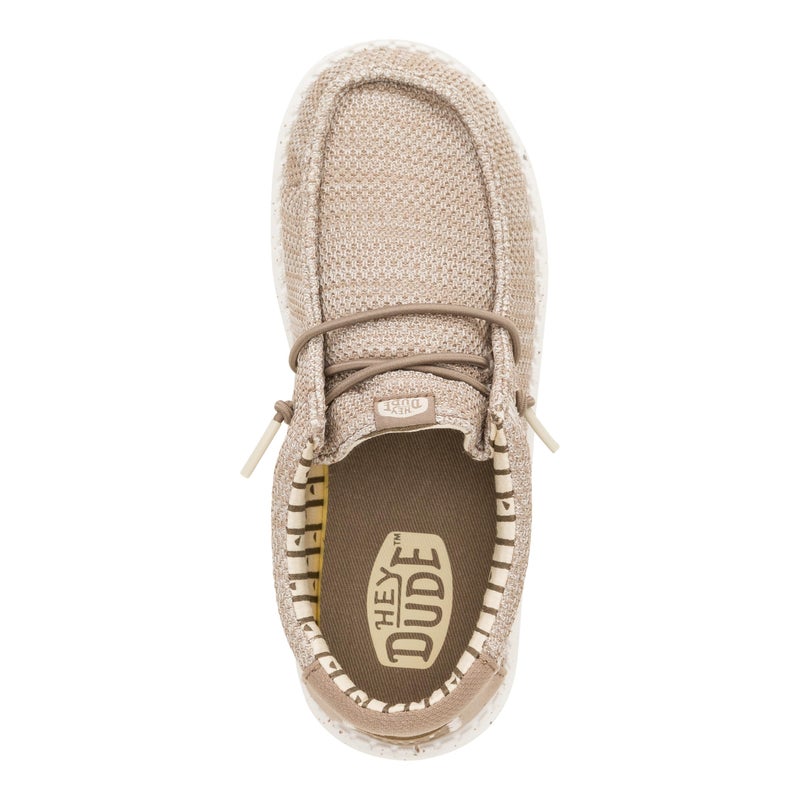 HEYDUDE Boy's Toddler Wally Stretch Sox Slip On Shoe, Walnut Size 8 | Lightweight Easy On Casual Shoe - Image 3