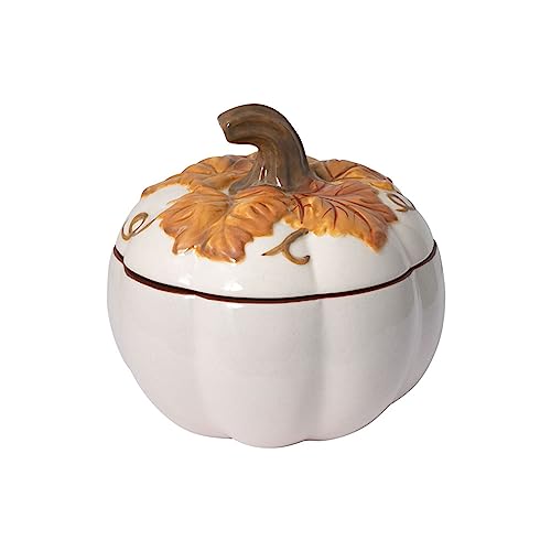 Pfaltzgraff Pfaltzgraff Autumn Berry Covered Pumpkin Bowl, Holds 20 Ounces, Cream  - Image 2