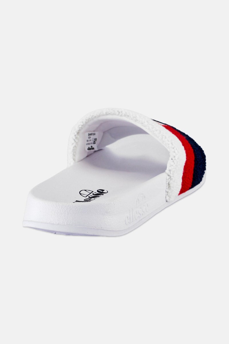 Ellesse Men Triply Brand Logo Slip On Slides, White - Image 3