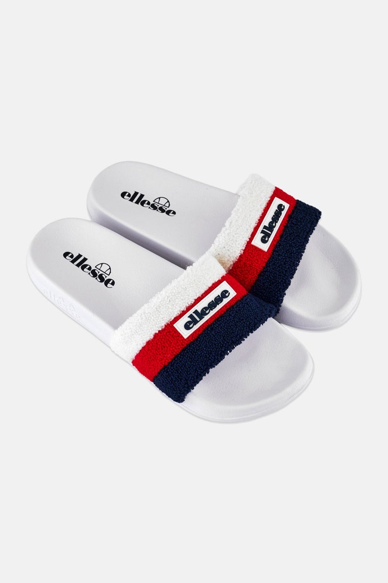 Ellesse Men Triply Brand Logo Slip On Slides, White - Image 2