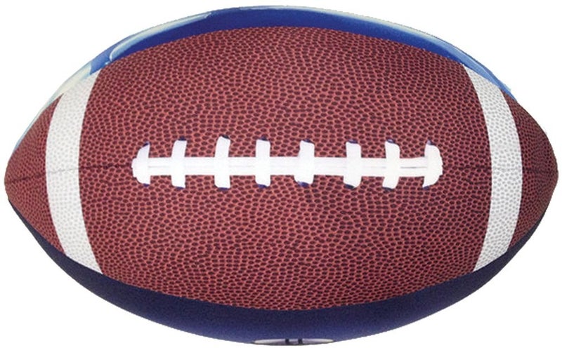 iscream Game On Photoreal Football Shaped 16 x 12 x 12 Microbead Accent Pillow