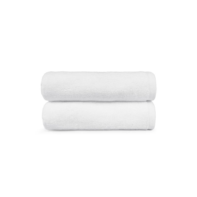 MYTRIDENT Trident Towels for Hand, Hotel Premium Whites Collection, Durable, 100% Cotton, Easy Care, 2 Hand Towels, White - Image 4