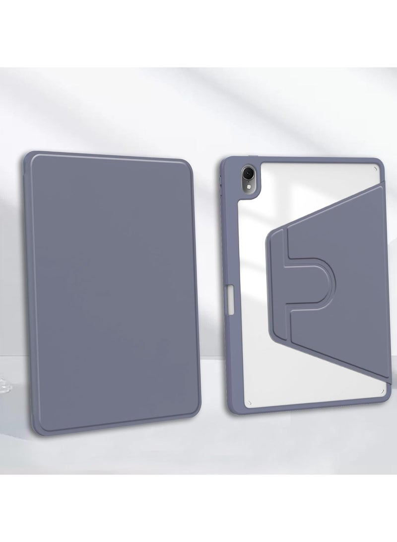 Clear Back Case Compatible with Huawei MatePad Air 11.5 Inch Released 2023 with Pen Holder, 360 Degree Swivel Stand Folio Flip Smart Tablet Cover Auto Sleep/Wake Tablet Case (Lavender)) - Image 2