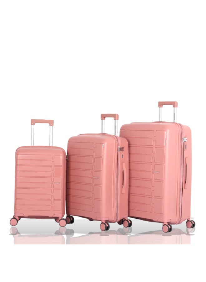 أفياتور طقم حقائب سفر فاخر ومتكامل – 3 قطع من AVIATOR مصنوع من البولي بروبلين ضدالكسر متانة عالية – تصميم عصري – أداء مثالي في كل رحلة - Image 1