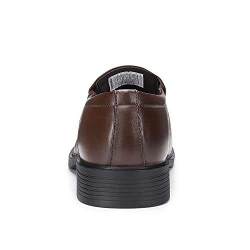 Bruno Marc Men's Square Toe Dress Loafers Shoes,Size 10.5,5-Dark Brown,CAMBRIDGE-05 - Image 5