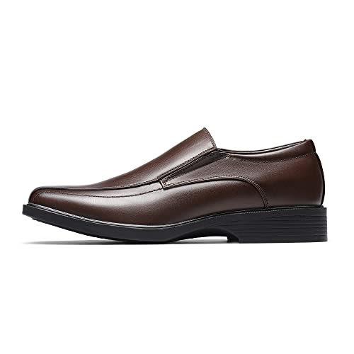 Bruno Marc Men's Square Toe Dress Loafers Shoes,Size 10.5,5-Dark Brown,CAMBRIDGE-05 - Image 2