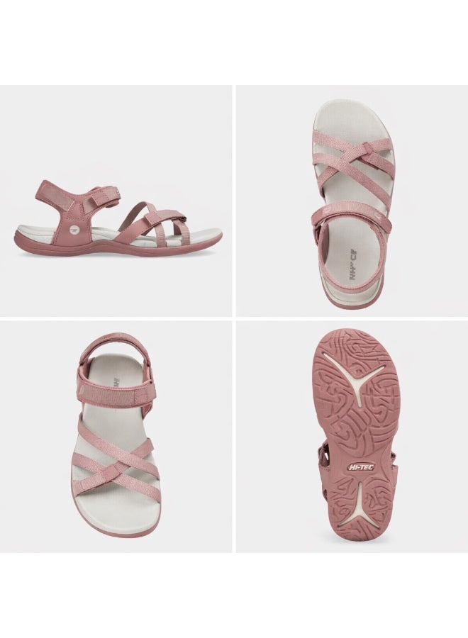 Hi-Tec Anselia Women Comfort Walking Sandal Adjustable Strap Lightweight Pink - Image 2