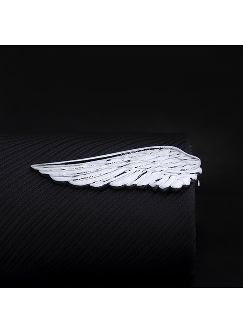 Creative Gold Tie Clip Elegant Accessory for Men J0106 silver Wings