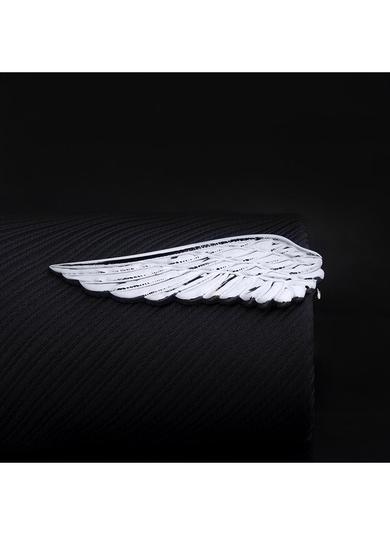 Generic Creative Gold Tie Clip Elegant Accessory for Men J0106 silver Wings 