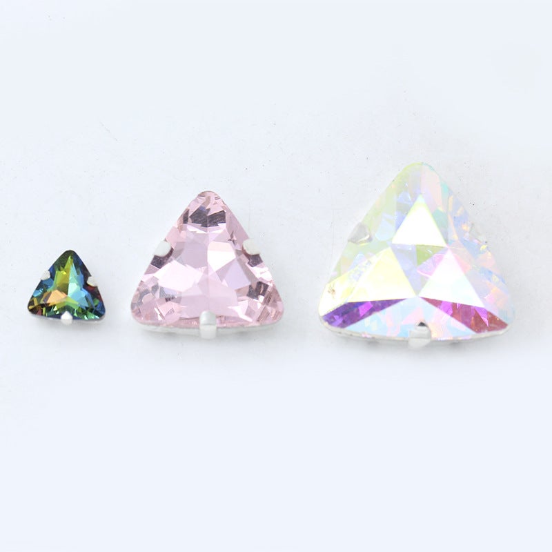 Super Flash Glass Hand-Stitched Claw Drill Multi-Size Triangle Thickened Claw Drill Diy Clothing Wedding Dress Hand-Stitched Drill Accessories - Image 4