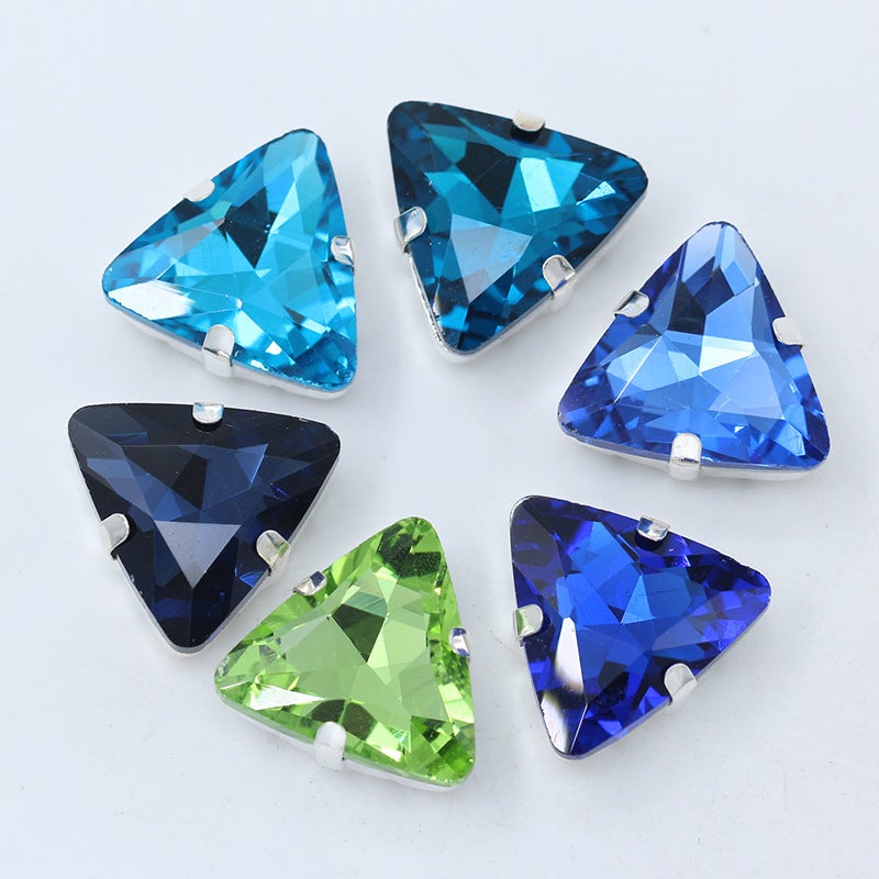 Super Flash Glass Hand-Stitched Claw Drill Multi-Size Triangle Thickened Claw Drill Diy Clothing Wedding Dress Hand-Stitched Drill Accessories - Image 3