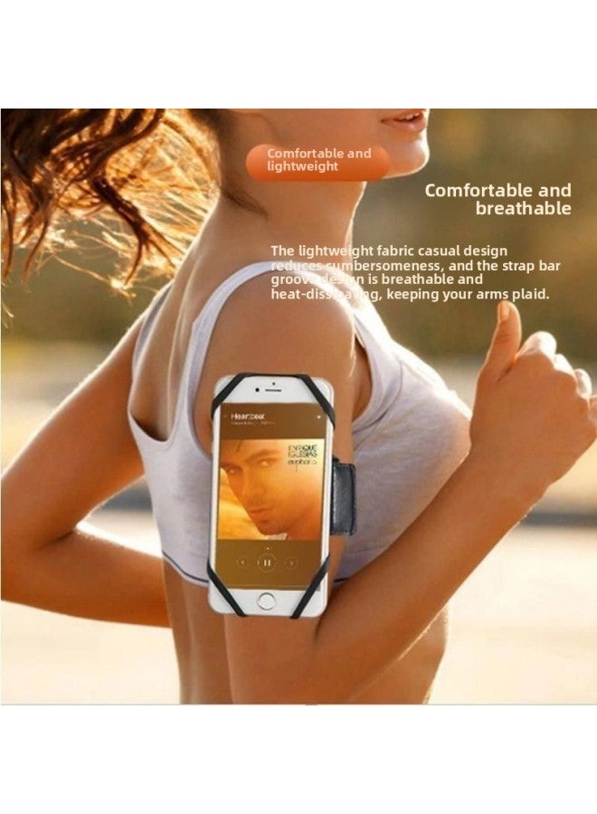 Generic Driving Takeout Special Detachable Rotating Mobile Phone Arm Bag Wrist Bag Mobile Phone Holder Arm Sleeve Wrist Strap Armband-Color:Green Arm Band Detachable Model  - Image 1
