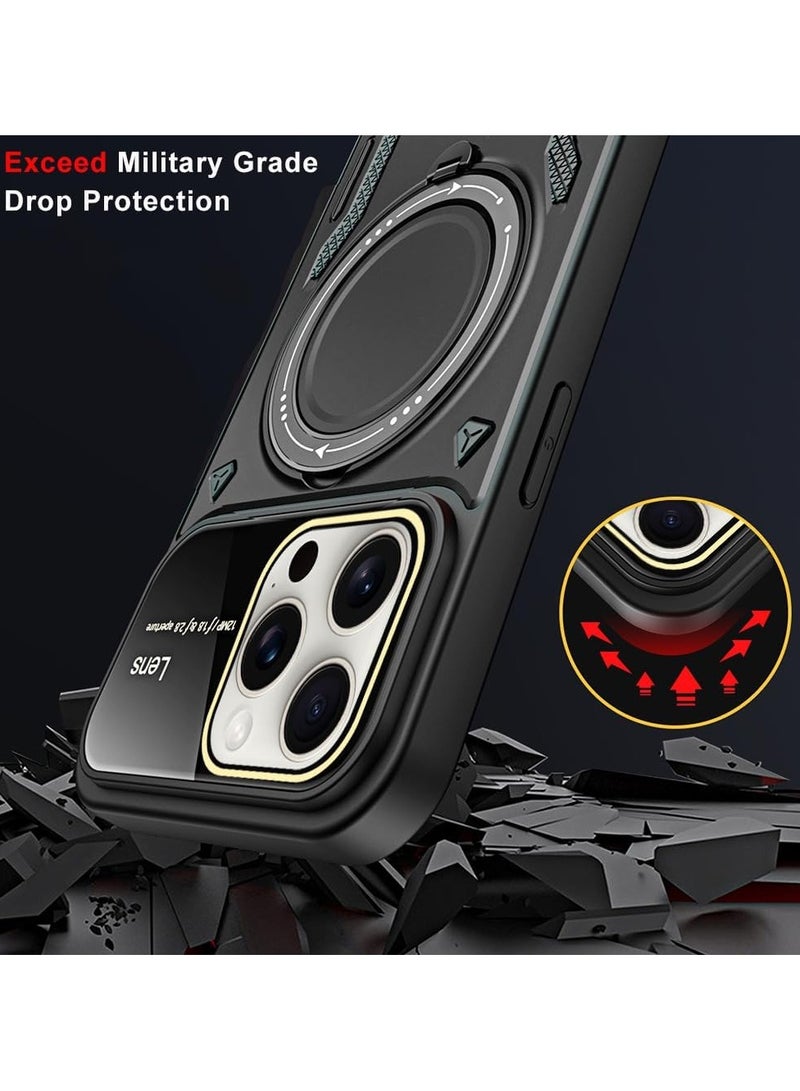 general Case for iPhone 16 Pro Max (2024), Ultra-thin case with 360° magnetic adjustable stand, Compatible with in-car and wireless charging, Drop-proof protective back cover - Image 5