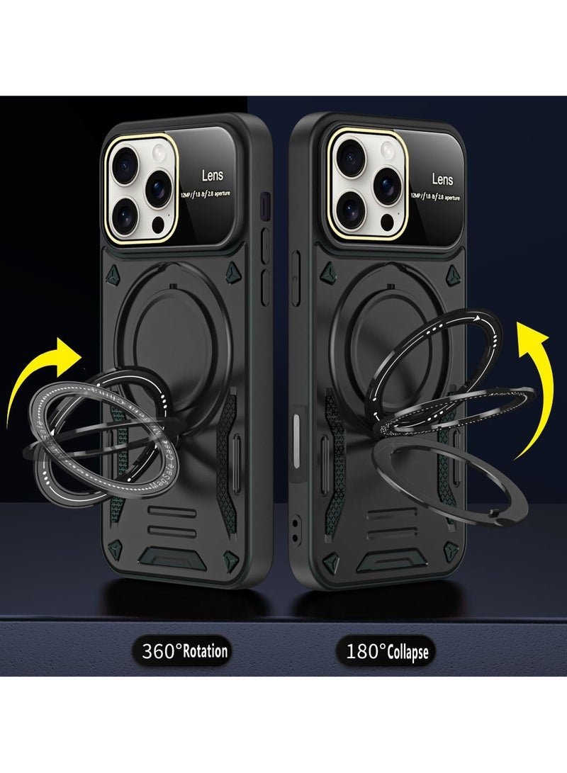 general Case for iPhone 16 Pro Max (2024), Ultra-thin case with 360° magnetic adjustable stand, Compatible with in-car and wireless charging, Drop-proof protective back cover - Image 4