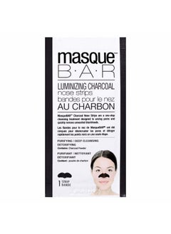 masque Bar Luminizing Charcoal Peel-Off Nose Strips (6 Pack/Box) — Korean Skin Care Treatment —Unclogs Pores, Removes Unwanted Blackheads — Absorbs Impurities & Excess Oil, Detoxifies, Exfoliates  - Image 2