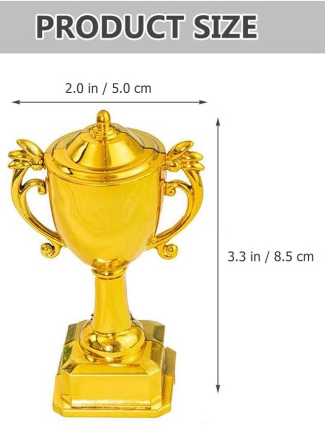 اتش واي جوائز الجوائز ديكور للأطفال ، 6 قطع ميني بلاستيك الطفل كعكة الرياضة نماذج الكرة الأحداث الجوائز ، ألعاب مصغرة البطولات كأس الطفلين الكأس المصغرة الكأس الشخصية الجوائز الصغيرة الطفل - Image 2