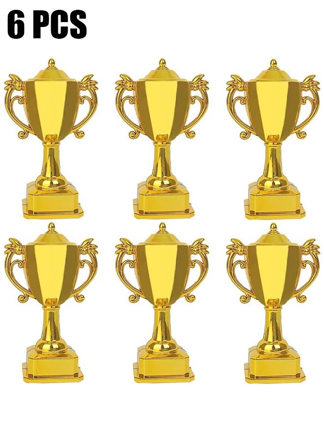 اتش واي جوائز الجوائز ديكور للأطفال ، 6 قطع ميني بلاستيك الطفل كعكة الرياضة نماذج الكرة الأحداث الجوائز ، ألعاب مصغرة البطولات كأس الطفلين الكأس المصغرة الكأس الشخصية الجوائز الصغيرة الطفل - Image 1