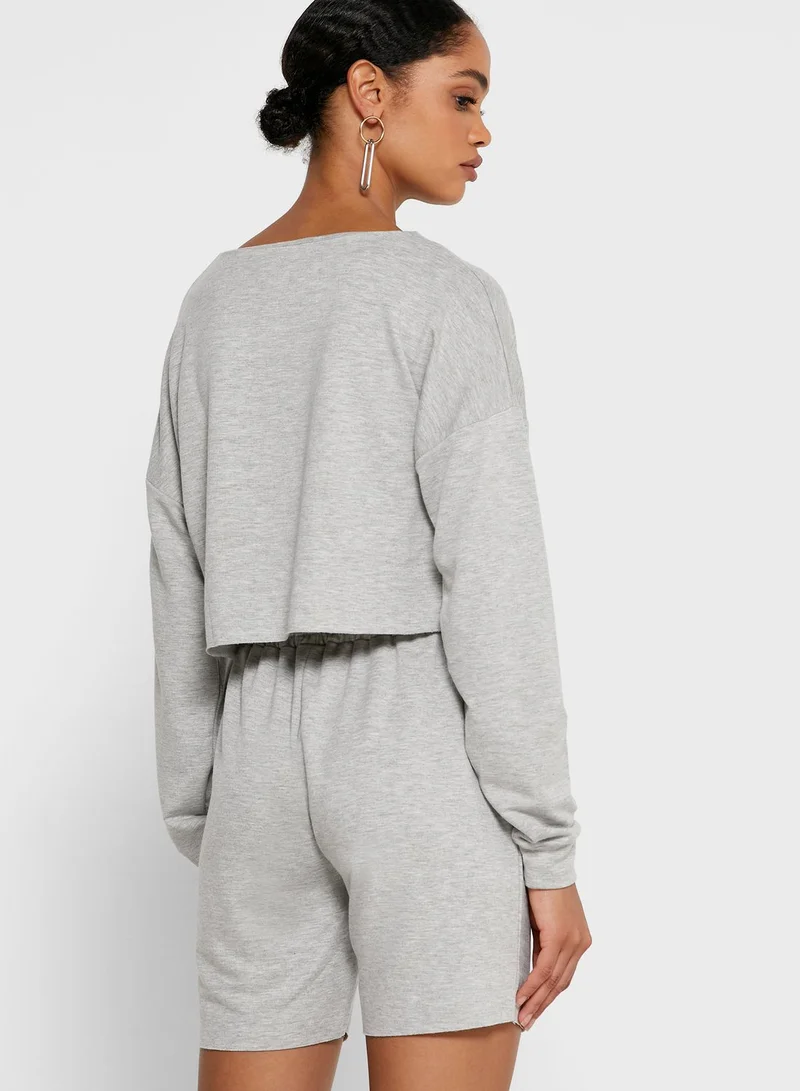 Ginger Basics Cropped T-shirt & Cycling Shorts Set