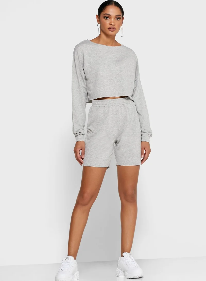 Ginger Basics Cropped T-shirt & Cycling Shorts Set