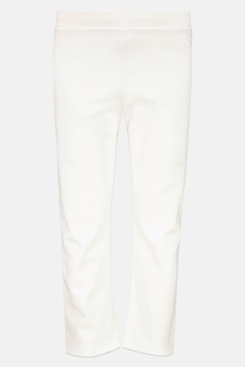 Adidas Men Sportswear Fit Basketball Sweatpants, Off White - Image 3