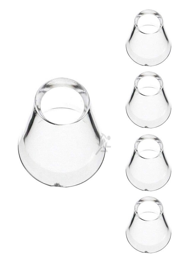مجموعة من 5 حوامل عرض مخروطية شفافة قابلة للعكس من OnFireGuy | حامل عرض مزخرف لكرات الجولف | حامل عرض أنيق للكرات الزجاجية | مثالي لعرض كرات الجولف والبيض المزخرف - Image 1