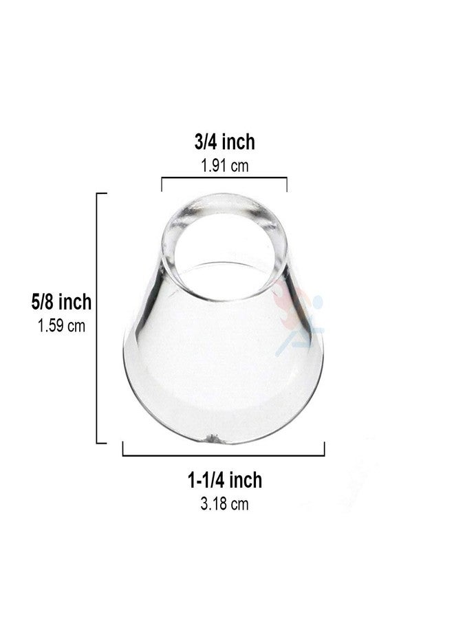 مجموعة من 5 حوامل عرض مخروطية شفافة قابلة للعكس من OnFireGuy | حامل عرض مزخرف لكرات الجولف | حامل عرض أنيق للكرات الزجاجية | مثالي لعرض كرات الجولف والبيض المزخرف - Image 2