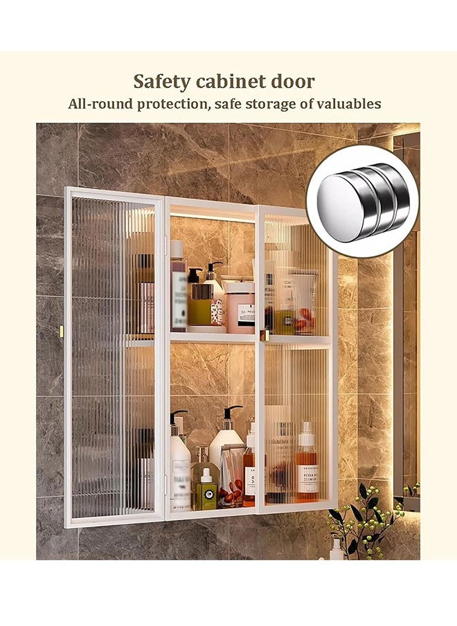 Golden Bathroom Wall Cabinet 3-Tier Wall Mounted Bathroom Cabinet Medicine Cabinet with Door Over The Toilet Storage Cabinet Multifunction Storage Organizer for Laundry Bathroom Kitchen(11.8in)  - Image 4