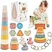 BYFWH Baby Shape Sorter Toy for Toddler 13 Toddler Stacking Toy with Nesting Cups 5 in 1 Infant Learning Stackable Block for Sand Bath Play Birthday Gift for Girl Boy 9 Month - Image 2