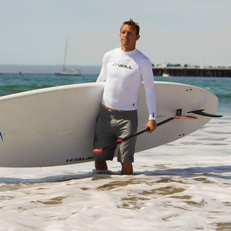 O'NEILL O' NEILL Men's Basic Skins 50+ Long Sleeve Rash Guard, Dusty Blue, XL  - Image 2