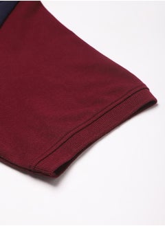 Dennis Lingo قميص بولو بورجوندي بقصّة Slim Fit للرجال  - Image 3