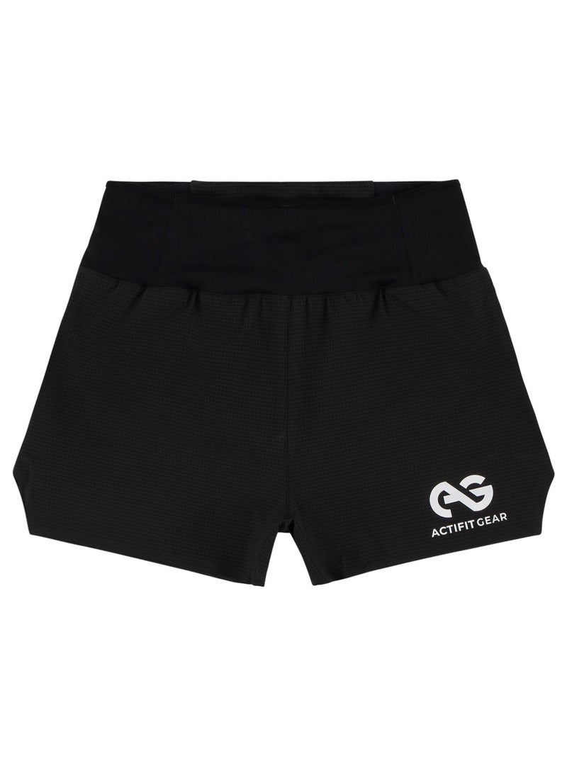 Actifit Gear Men's Quickdry Breathable Gym Athletic Running Shorts With Mesh Pockets and Zippered Back Pocket - Image 3