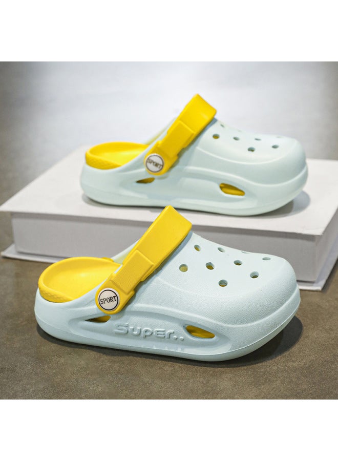 Summer New Crocs For Kids Boys Anti-slip Soft Sole Sandals Outdoor Wear Big Kids Closed-toe Beach Slippers Girls - Image 2