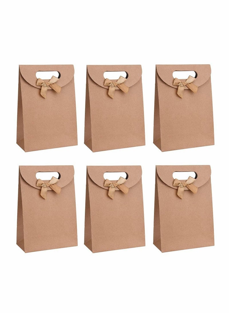 20 Pack Kraft Paper Gift Bags with Handles, Ideal for Candy, Party Favors, and Banquet Gifts, Suitable for Biscuits and Treats - Image 1