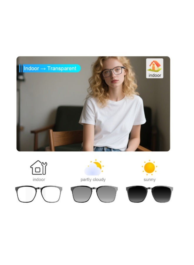 Arabest Smart Glasses with Camera,4K with Audio Bluetooth Camera Glasses for Men Women 8MP 32G HD Hidden Video Recording Support Live Feed,Ai Voice Control,150+ Language Translate, Chart GPT, WiFi - Image 2