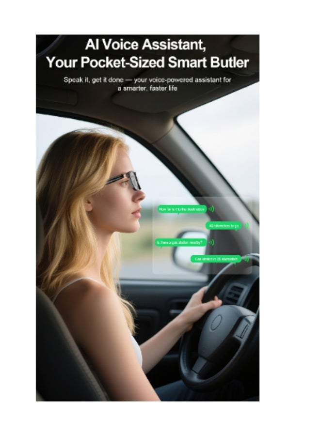 Arabest Smart Glasses with Camera,4K with Audio Bluetooth Camera Glasses for Men Women 8MP 32G HD Hidden Video Recording Support Live Feed,Ai Voice Control,150+ Language Translate, Chart GPT, WiFi - Image 5