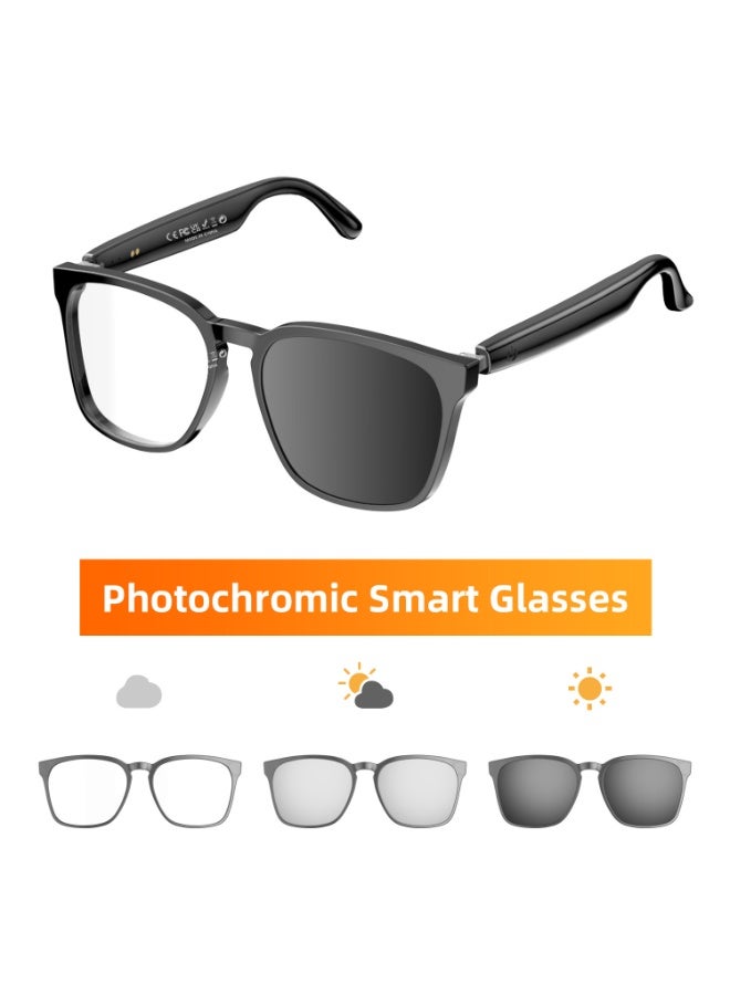 Arabest Photochromic AI Translation Smart Glasses, Bluetooth Hands-Free Calling Music Audio Glasses, Multifunctional Driving Sunglasses with Voice Translation Function for Outdoor Travel Driving - Image 1
