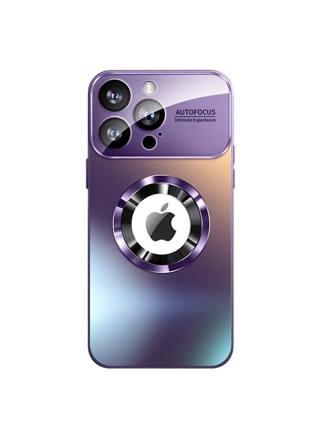 iPhone 15 Pro Max Case Cover Compatible with Magsafe Magnetic Designed Shockproof Case Equipped with lens film and Integrated dustproof net Cover Back Hard Cases Purple - Image 1
