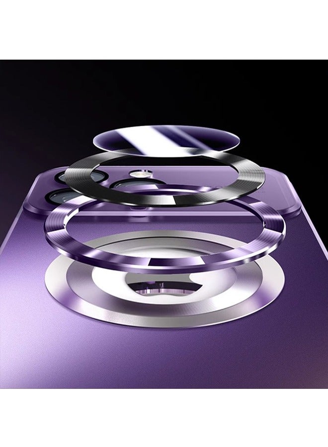 iPhone 15 Pro Max Case Cover Compatible with Magsafe Magnetic Designed Shockproof Case Equipped with lens film and Integrated dustproof net Cover Back Hard Cases Purple - Image 4